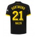 Borussia Dortmund Donyell Malen #21 Borta matchtröja 2023-24 Kortärmad Billigt